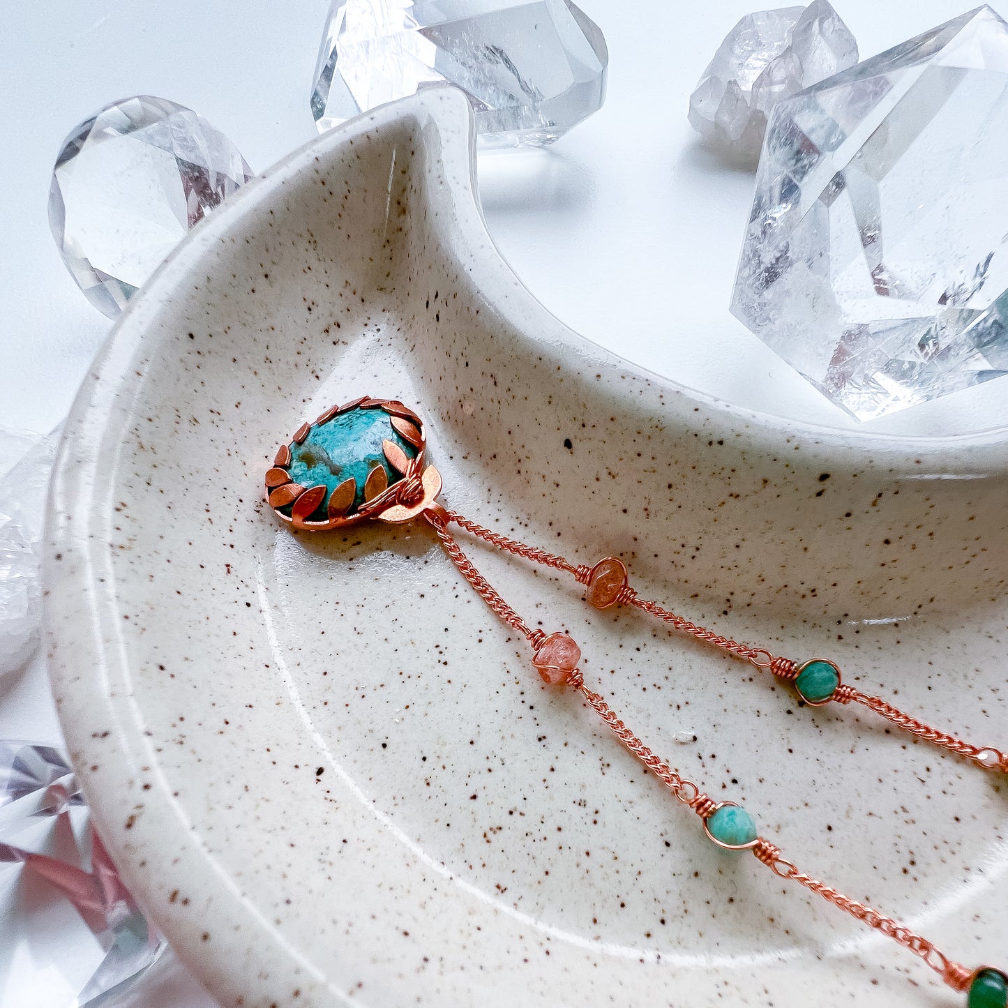 Turquoise pendant - Radiant Harmony Necklace: Communication, Vitality, Abundance