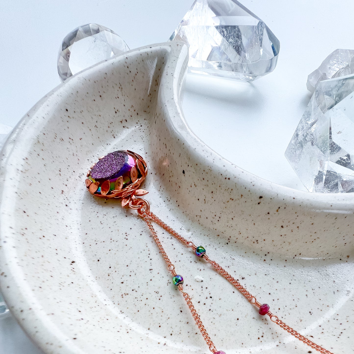 Titanium Druzy pendant - Energise, vitalise and ignite.