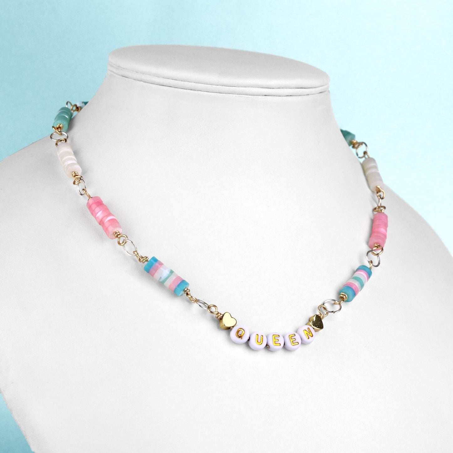 ๐ ๐ธ Pastel Mother of Pearl Queen Necklace ๐ธ๐ Jewellery MakerTV Piece ๐ฉท๐