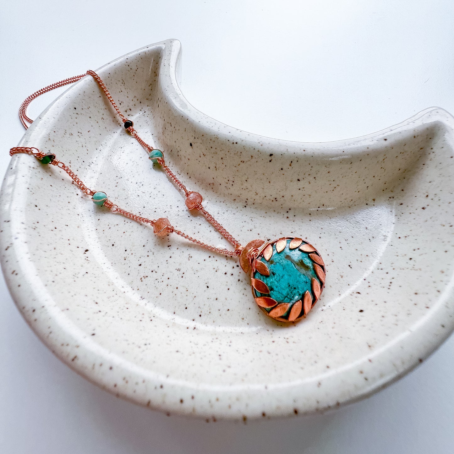 Turquoise pendant - Radiant Harmony Necklace: Communication, Vitality, Abundance
