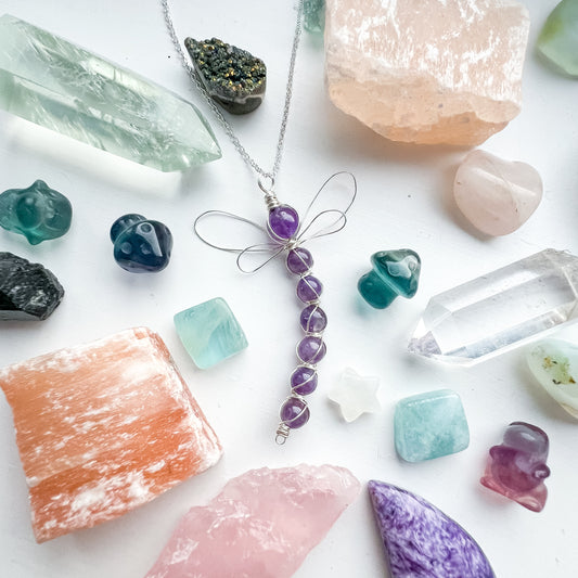 Amethyst Dragonfly 💎🌿✨🧚