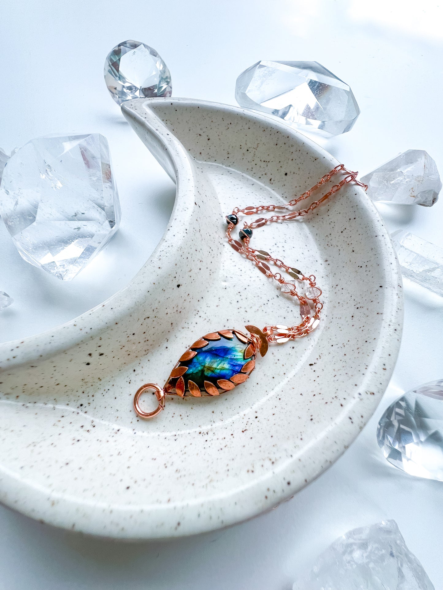 Labradorite Necklace - Mystic harmony: grounded intuition, amplified spirit