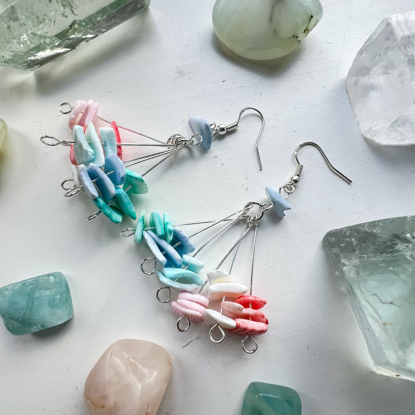 🌈🦋 Shell Drop Earrings 🦋🌈 Jewellery MakerTV Piece 🩷💚