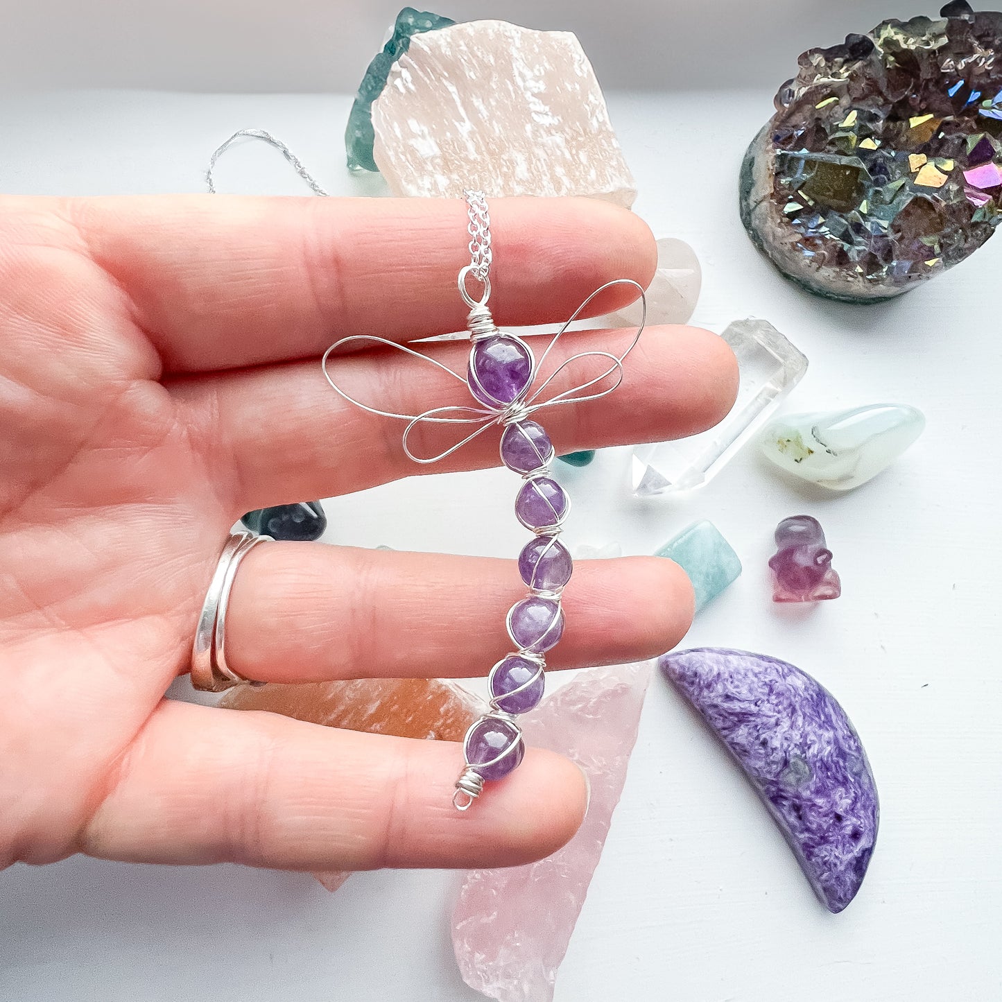 . 🧚✨🌿💎 Amethyst Dragonfly 💎🌿✨🧚