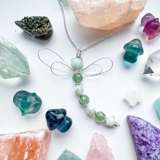 Green Heart Chakra Dragonfly 💎🌿✨🧚