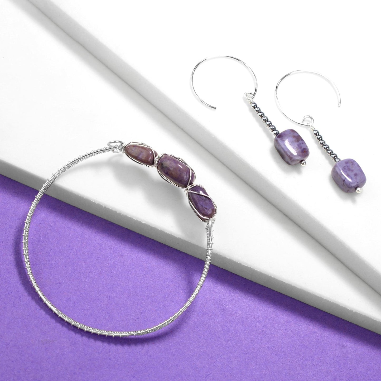πβ¨ Burmese Jadeite & Hematite Drop Earrings β¨π Jewellery MakerTV Piece π©·π