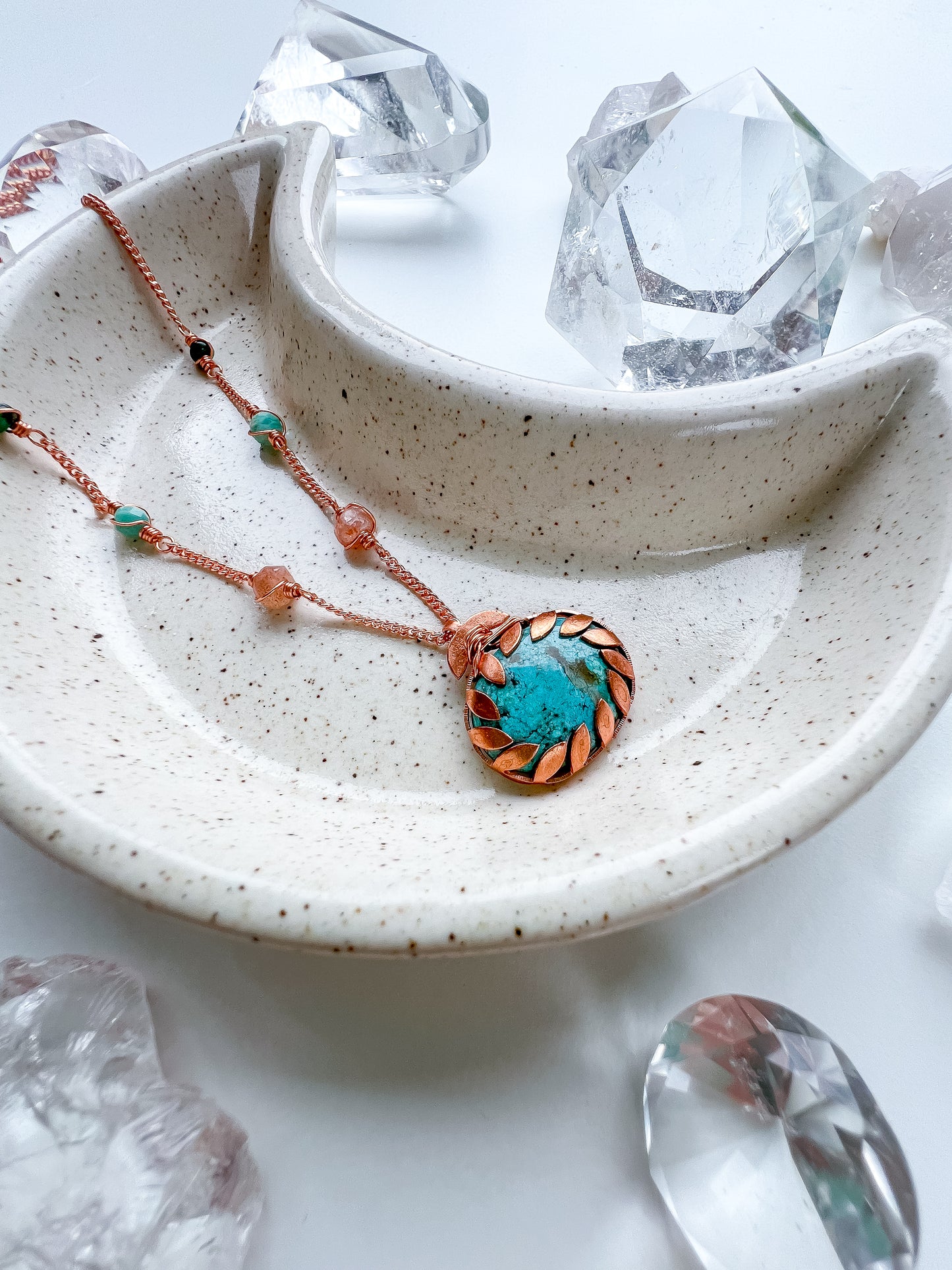 Turquoise pendant - Radiant Harmony Necklace: Communication, Vitality, Abundance