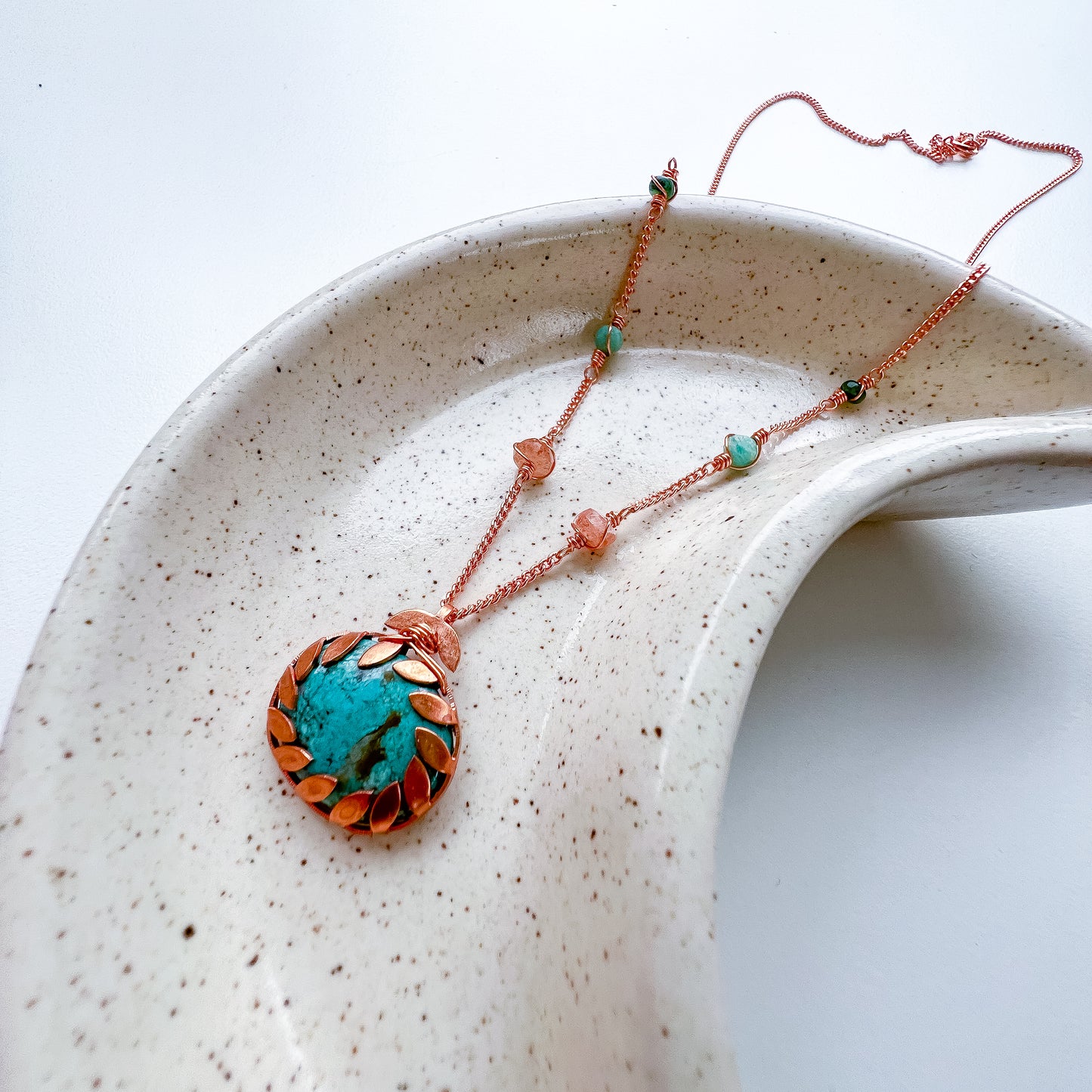 Turquoise pendant - Radiant Harmony Necklace: Communication, Vitality, Abundance