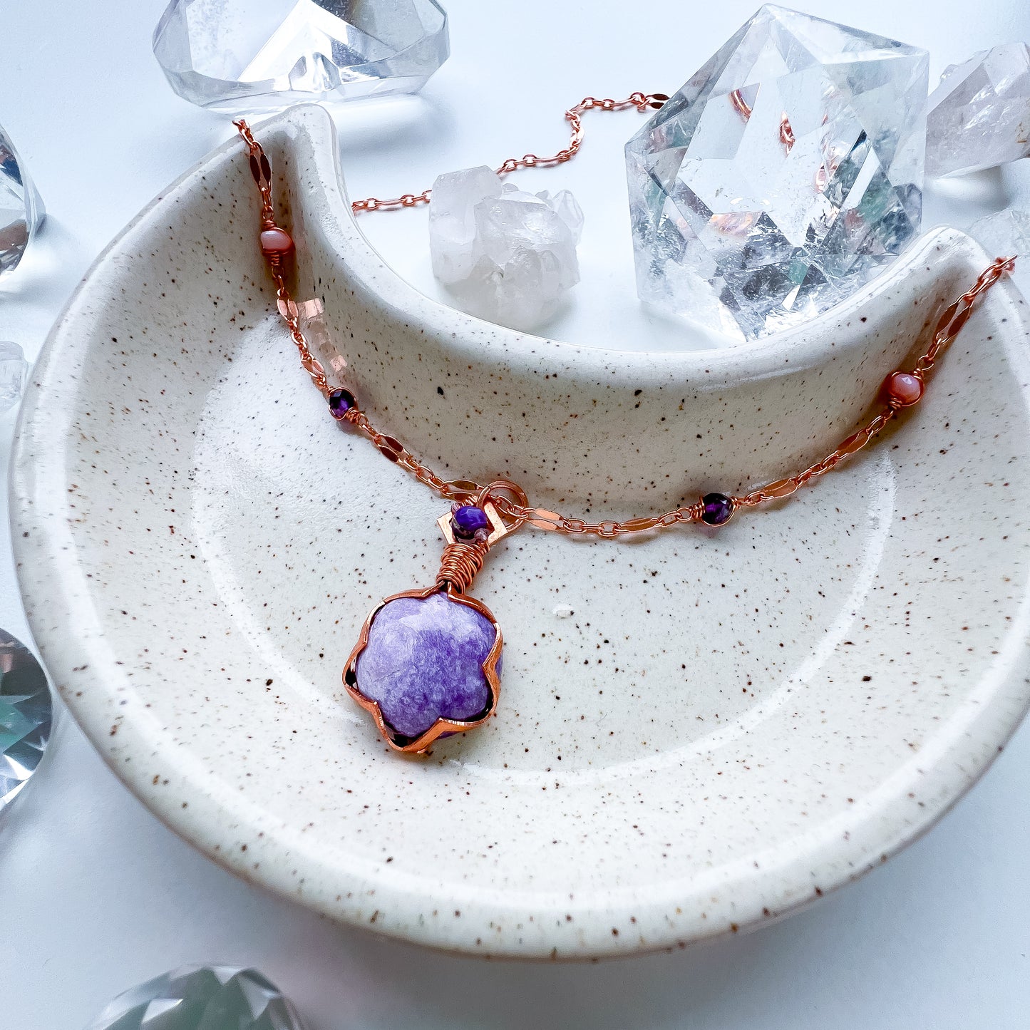 Charoite Necklace - Uniting spirit, heart and healing.