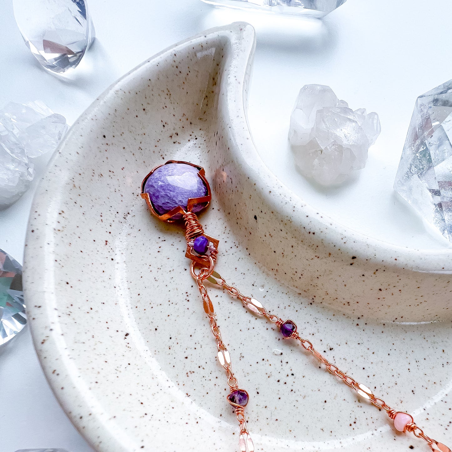 Charoite Necklace - Uniting spirit, heart and healing.