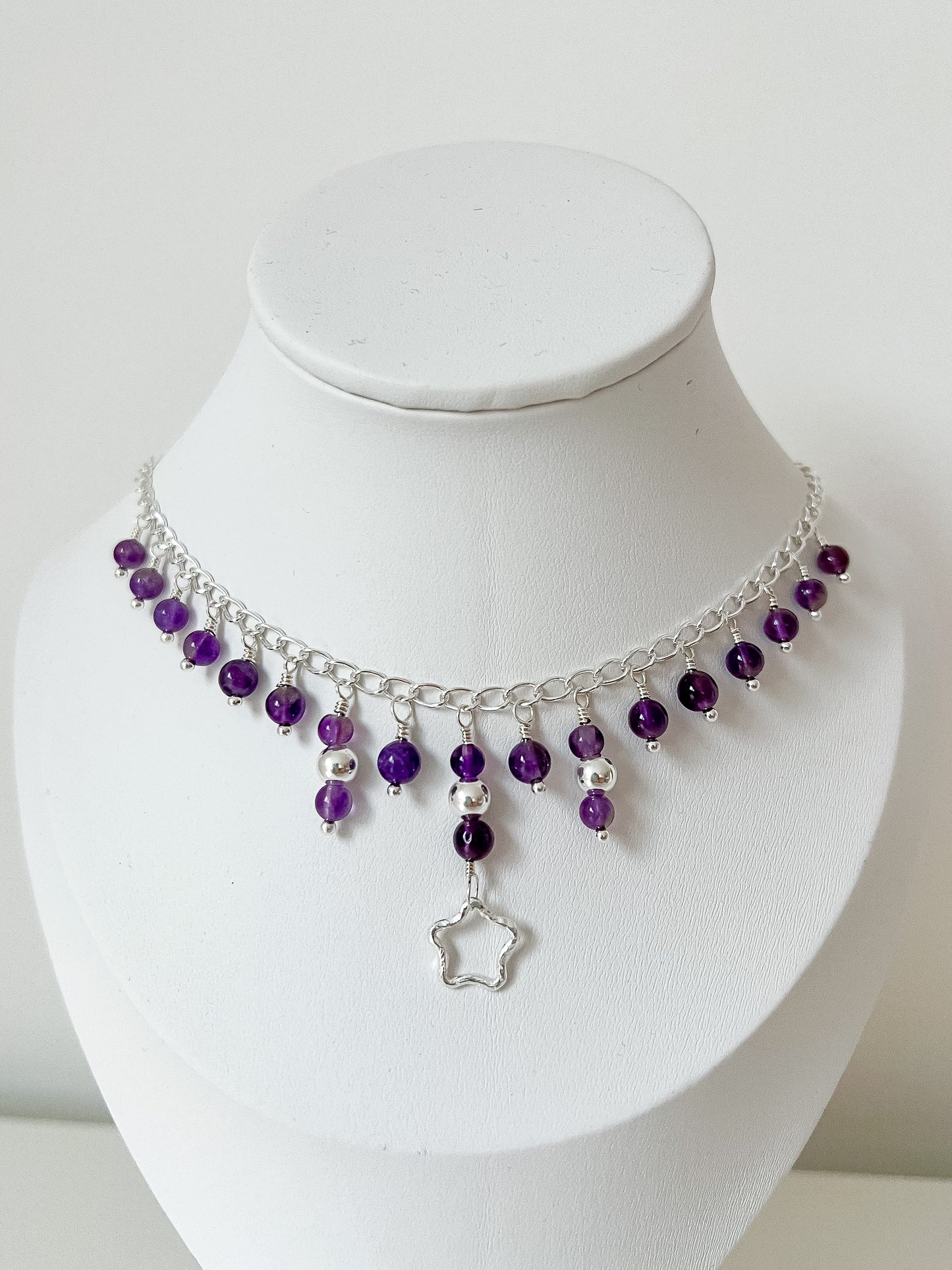 💜 Amethyst star necklace 🌟 Jewellery MakerTV Piece 🩷💚