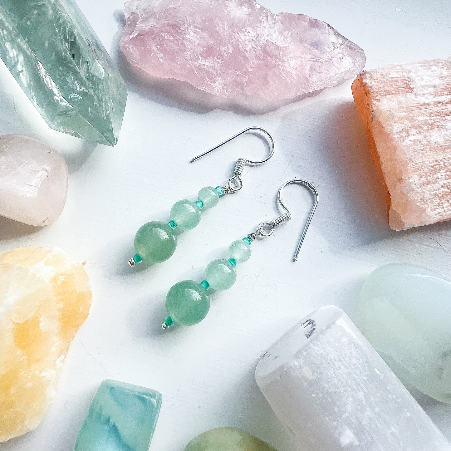 ๐ Aventurine Drop Earrings ๐ Jewellery MakerTV Piece ๐ฉท๐