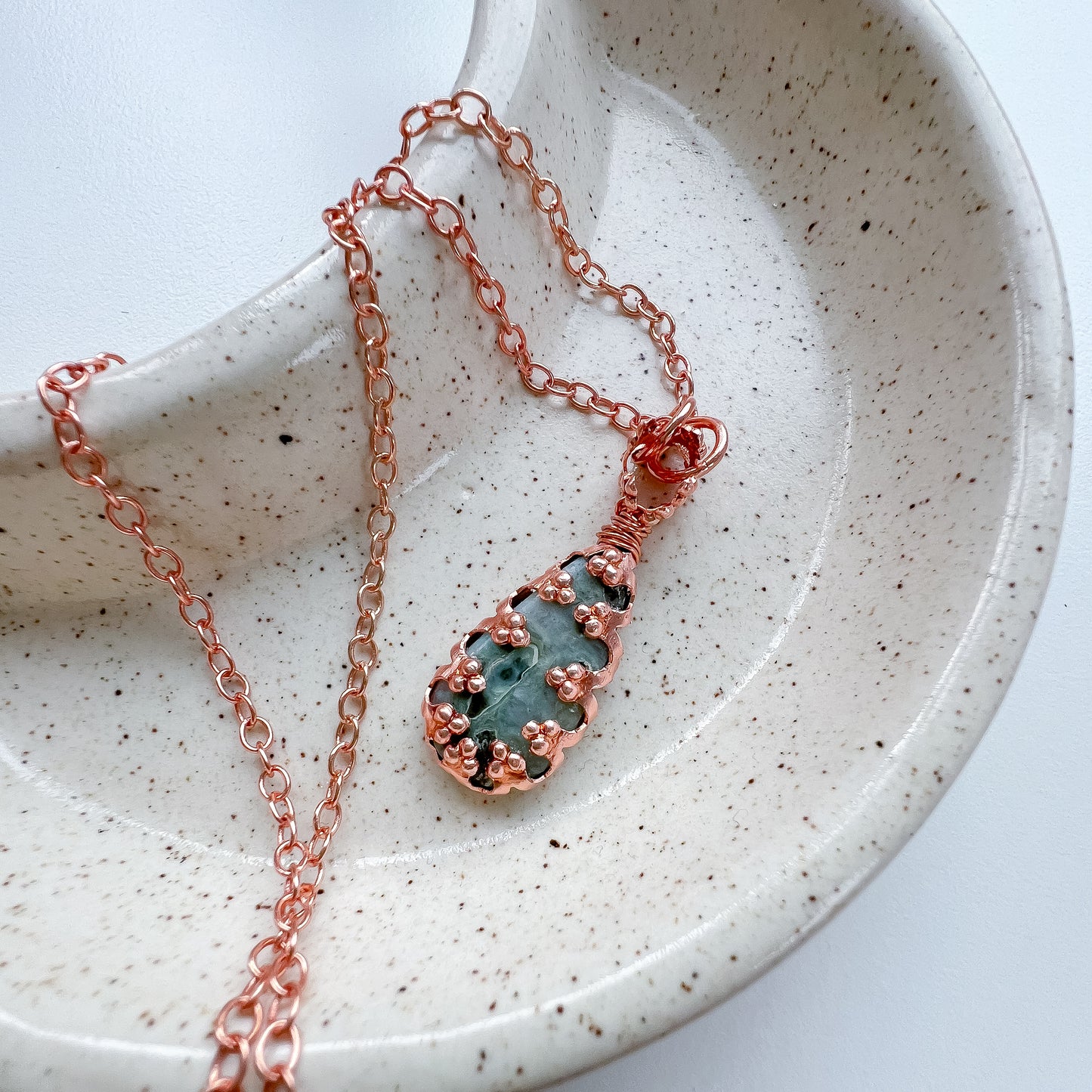 🌪✨ Crazy Lace Agate Crown Teardrop Necklace ✨🌪 Jewellery MakerTV Piece 🩷💚