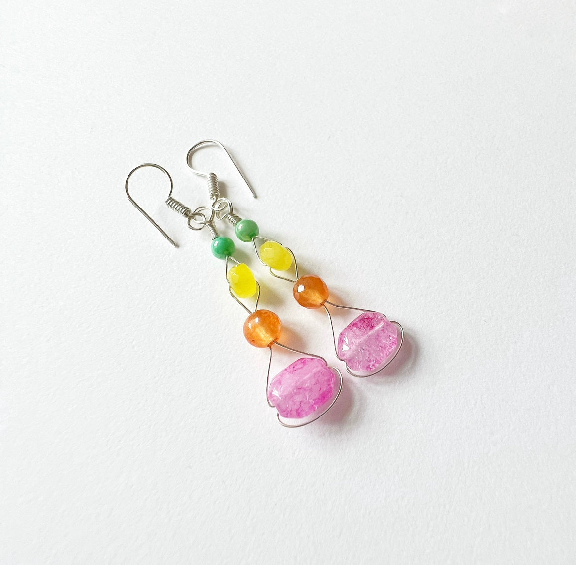 . Summer Colour Pop earrings silver