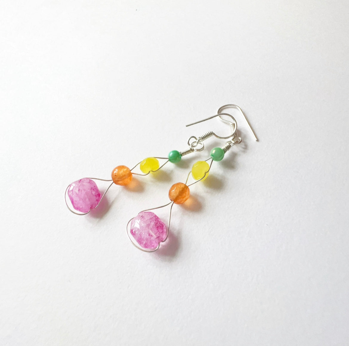 . Summer Colour Pop earrings silver
