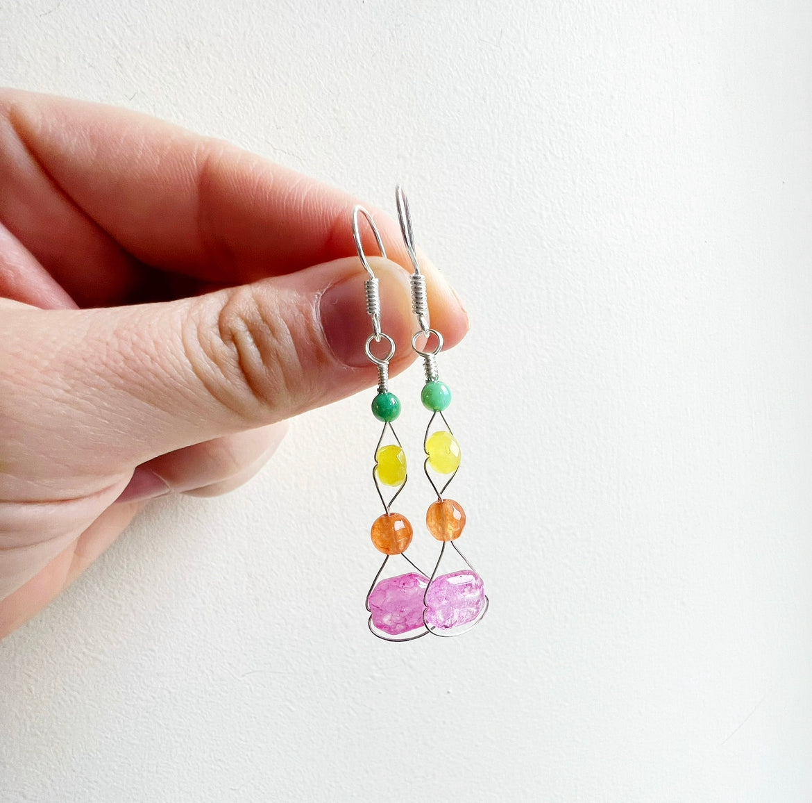 . Summer Colour Pop earrings silver
