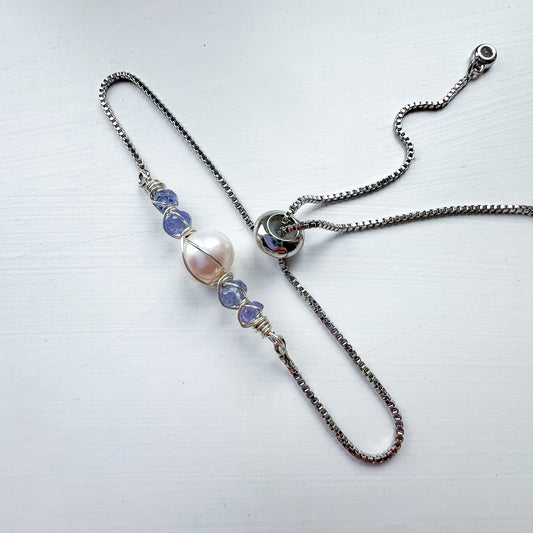Pearl Bracelet Collection ✨ Tanzanite