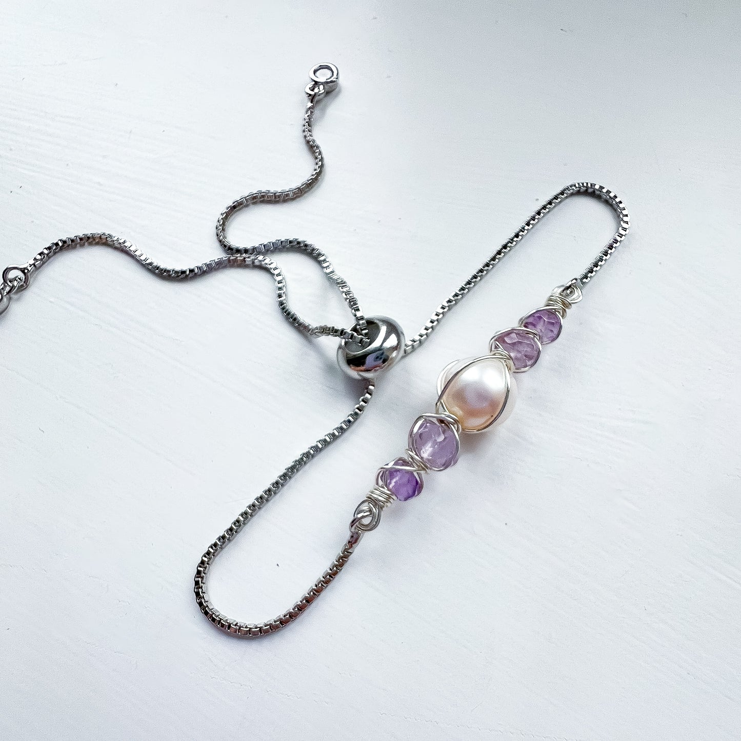 ✨ Pearl Bracelet Collection ✨ Pink Amethyst