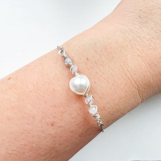 Pearl Bracelet Collection ✨ Kunzite