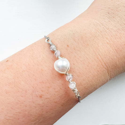 ✨ Pearl Bracelet Collection ✨ Kunzite