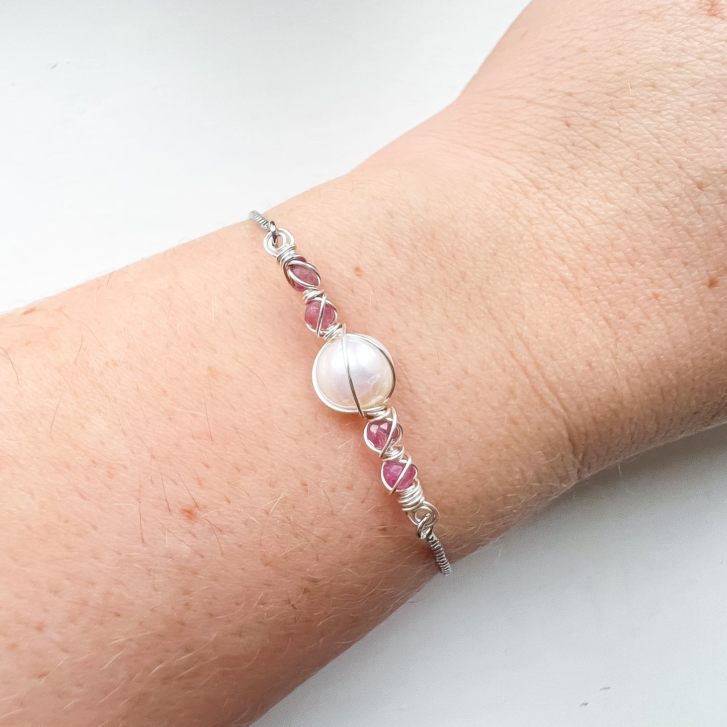 Pearl Bracelet Collection ✨ Pink Tourmaline