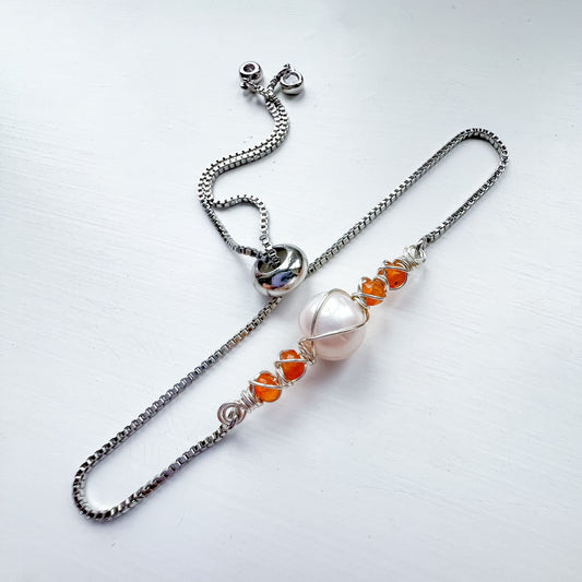 ✨ Pearl Bracelet Collection ✨ Carnelian
