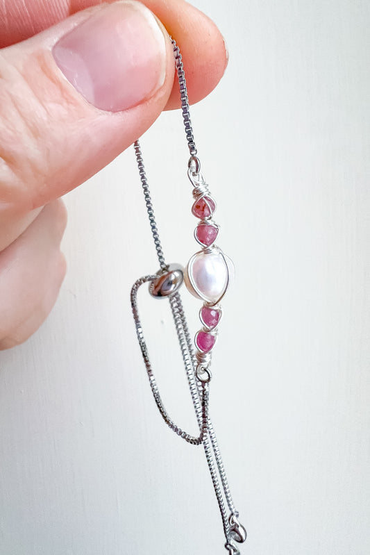 Pearl Bracelet Collection ✨ Pink Tourmaline