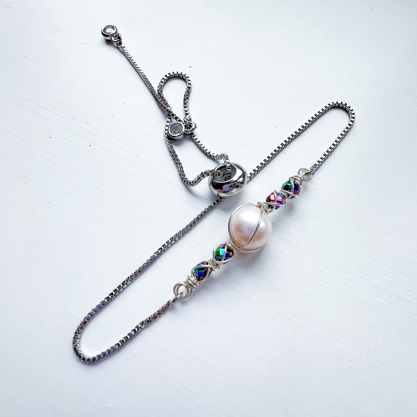 Pearl Bracelet Collection ✨ Rainbow hematite