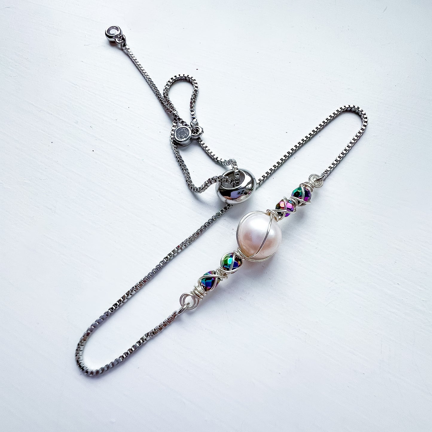 ✨ Pearl Bracelet Collection ✨ Rainbow hematite