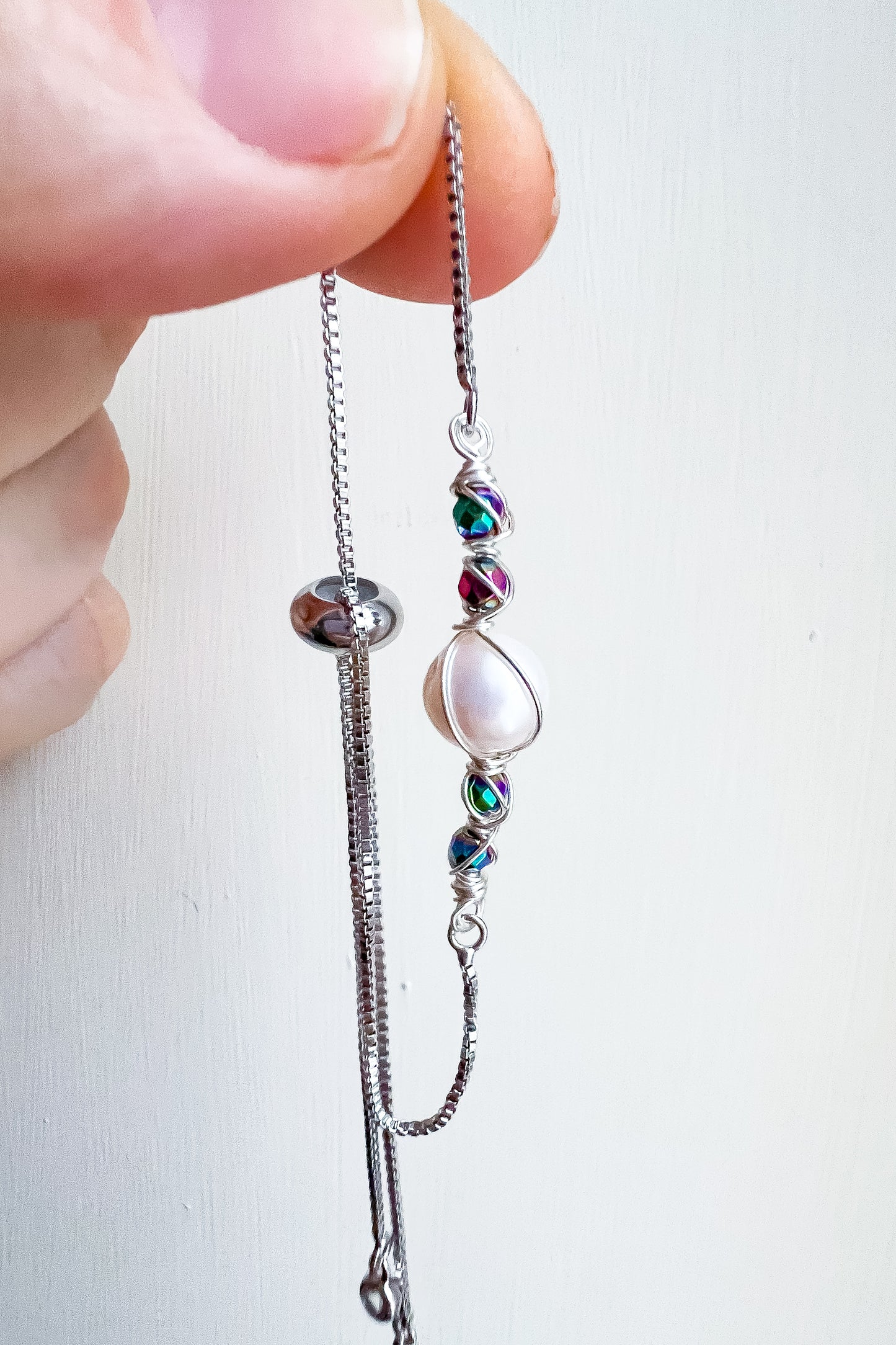 Pearl Bracelet Collection ✨ Rainbow hematite