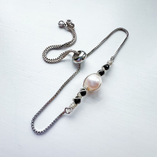 Pearl Bracelet Collection ✨ Black Agate