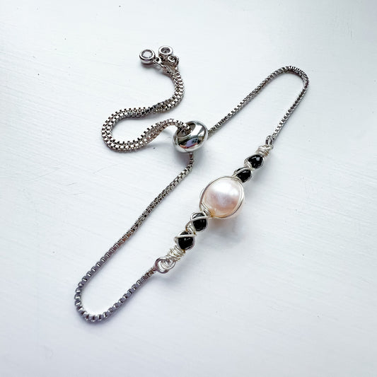 ✨ Pearl Bracelet Collection ✨ Black Agate