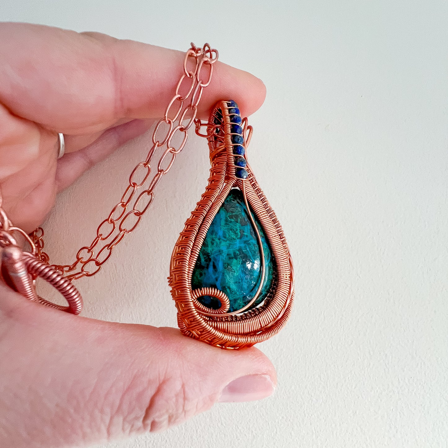 . Chrysocholla Pendant