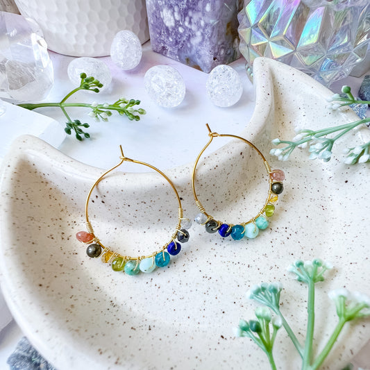 Lionsgate portal earrings in gold