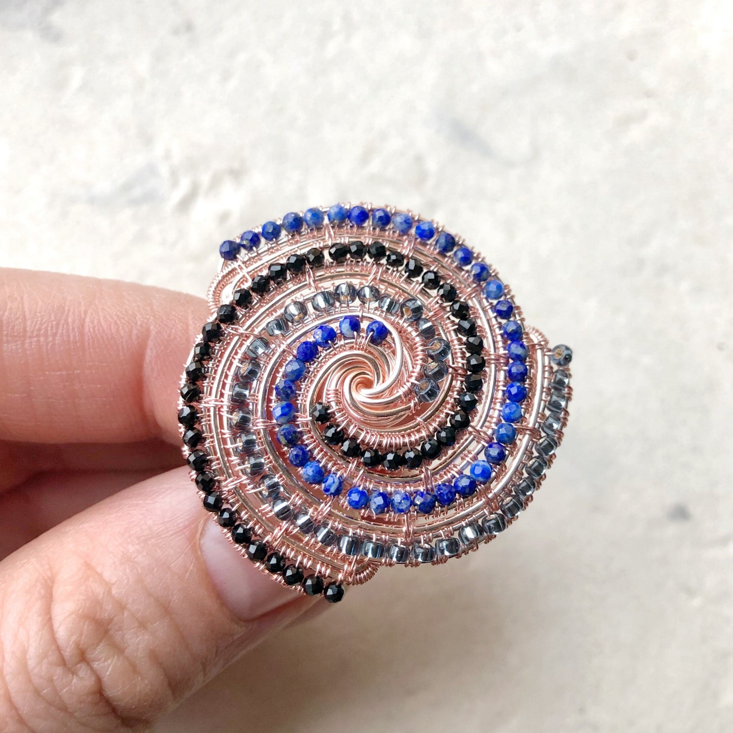 Lapis Lazuli Statement Cocktail Ring