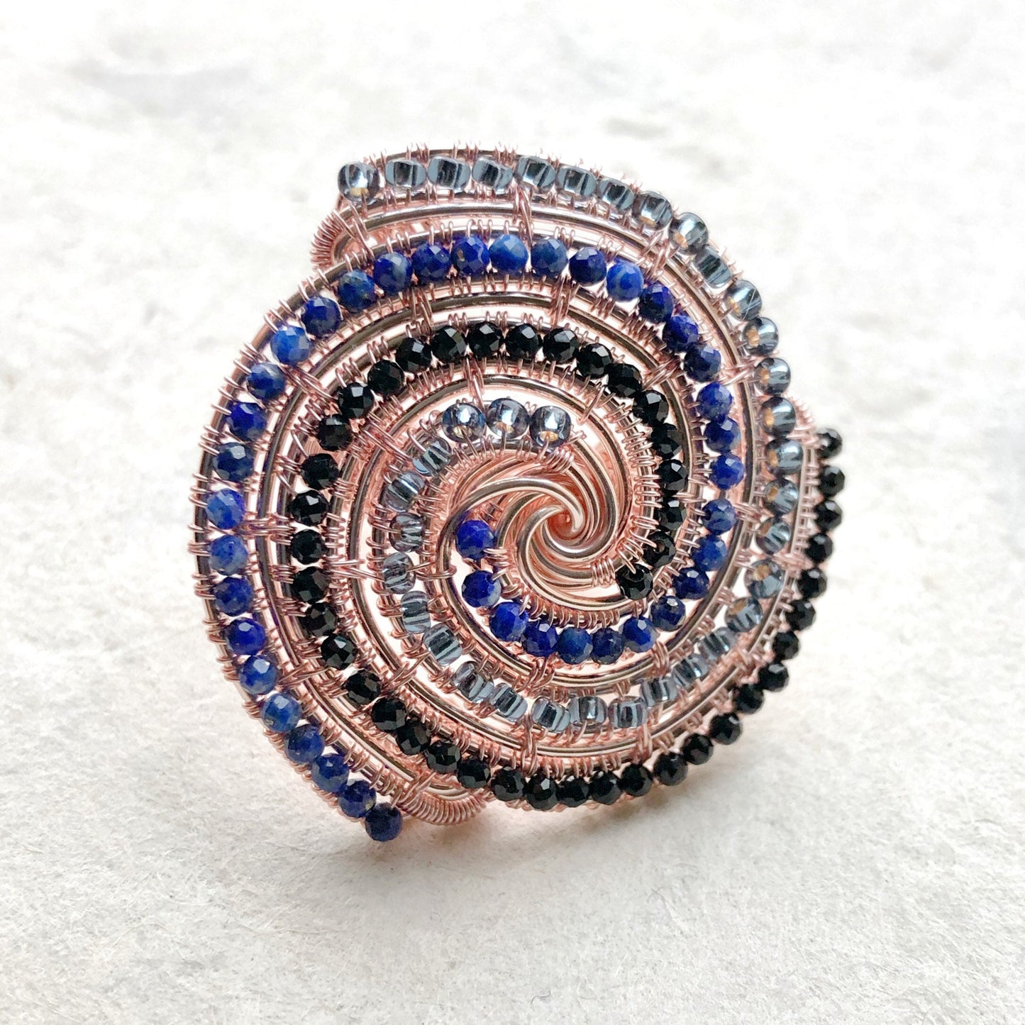 Lapis Lazuli Statement Cocktail Ring