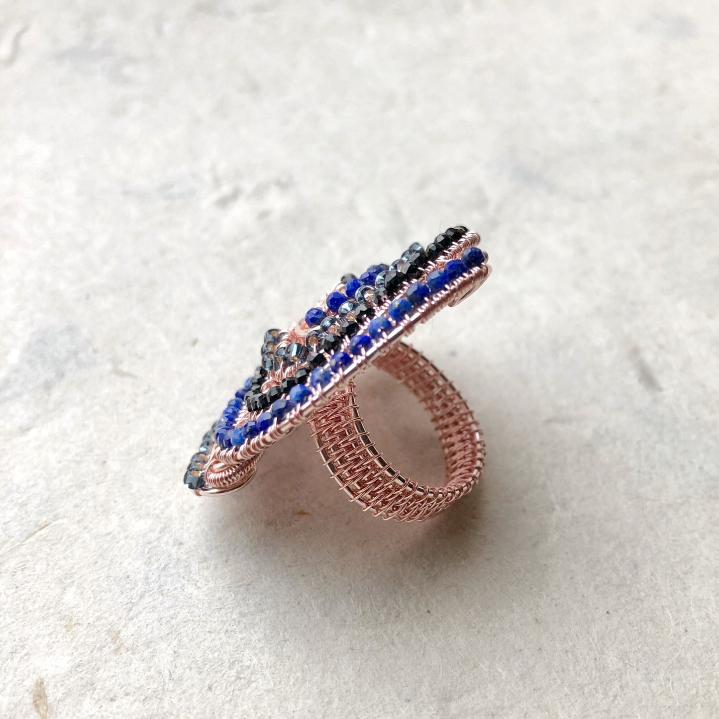Lapis Lazuli Statement Cocktail Ring