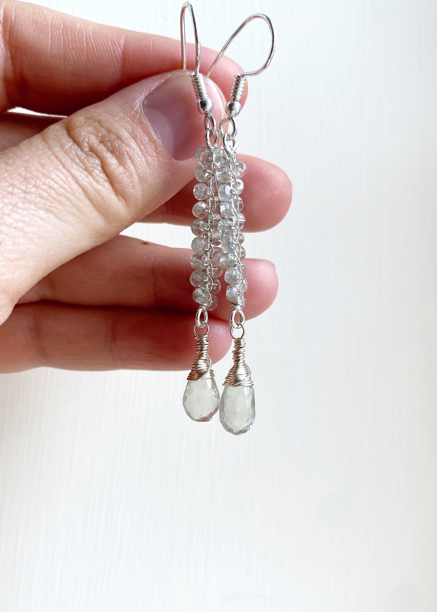 Prasiolite (Green Amethyst) Earrings