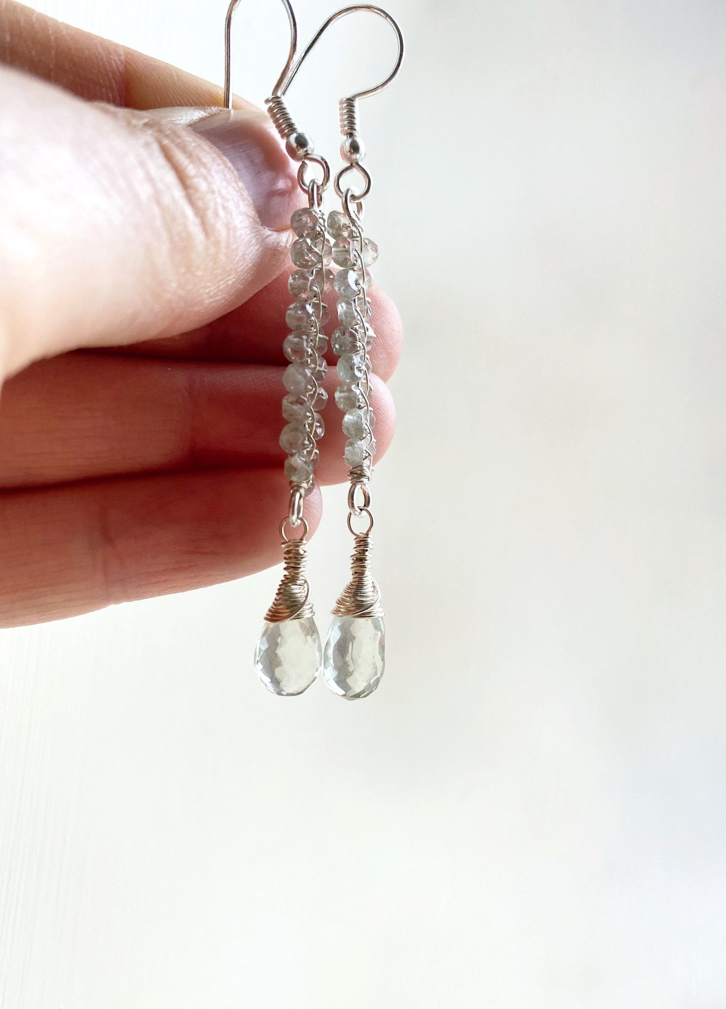 Prasiolite (Green Amethyst) Earrings