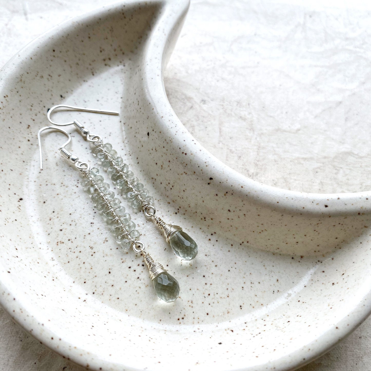 Prasiolite (Green Amethyst) Earrings