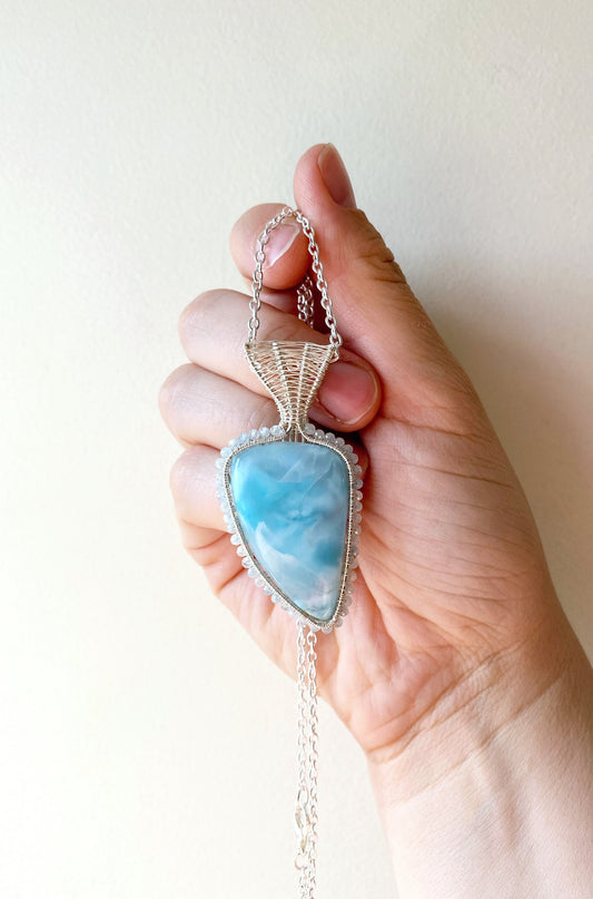 Larimar Elven Necklace