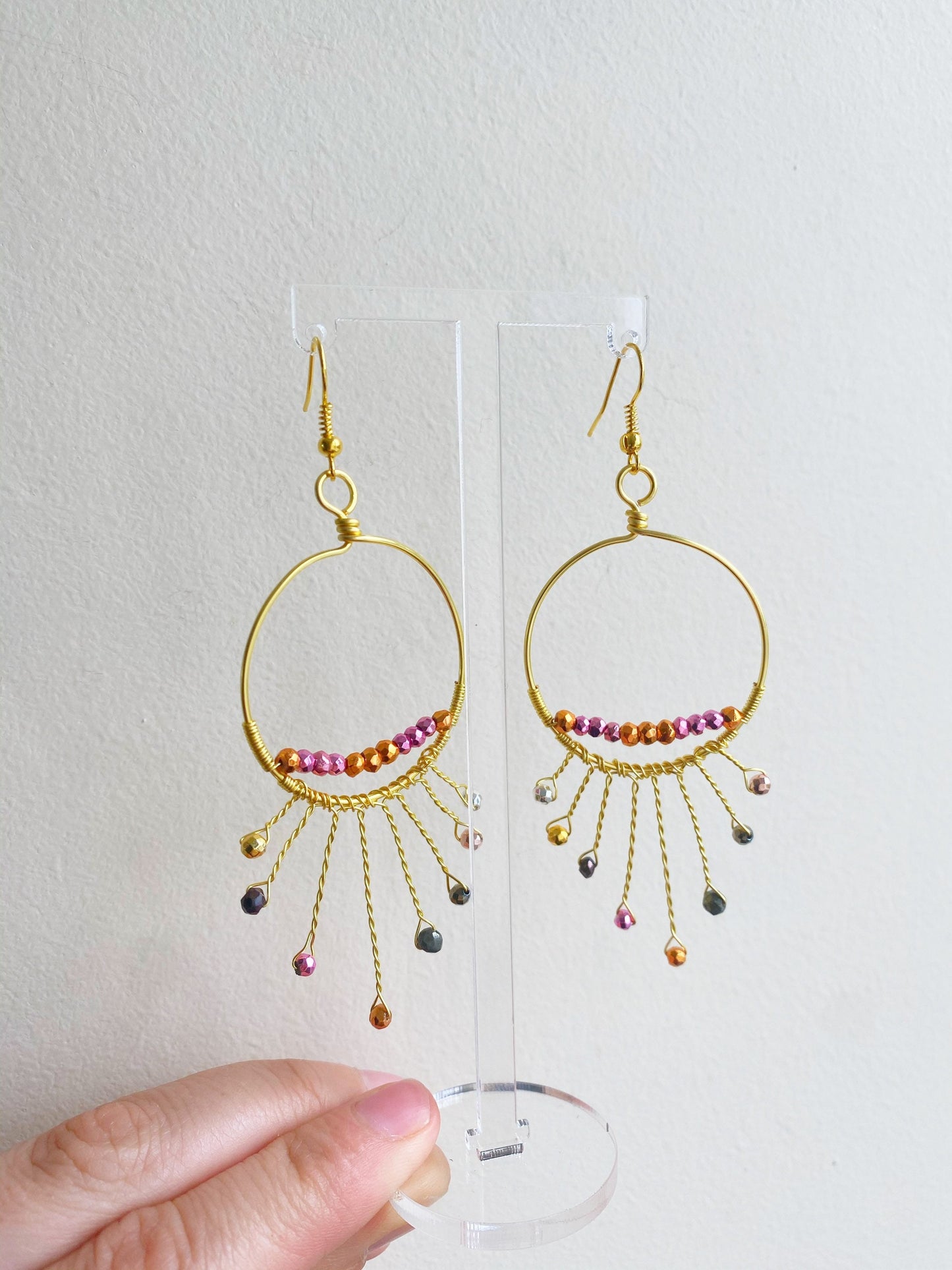 Sunburst Pyrite Earrings
