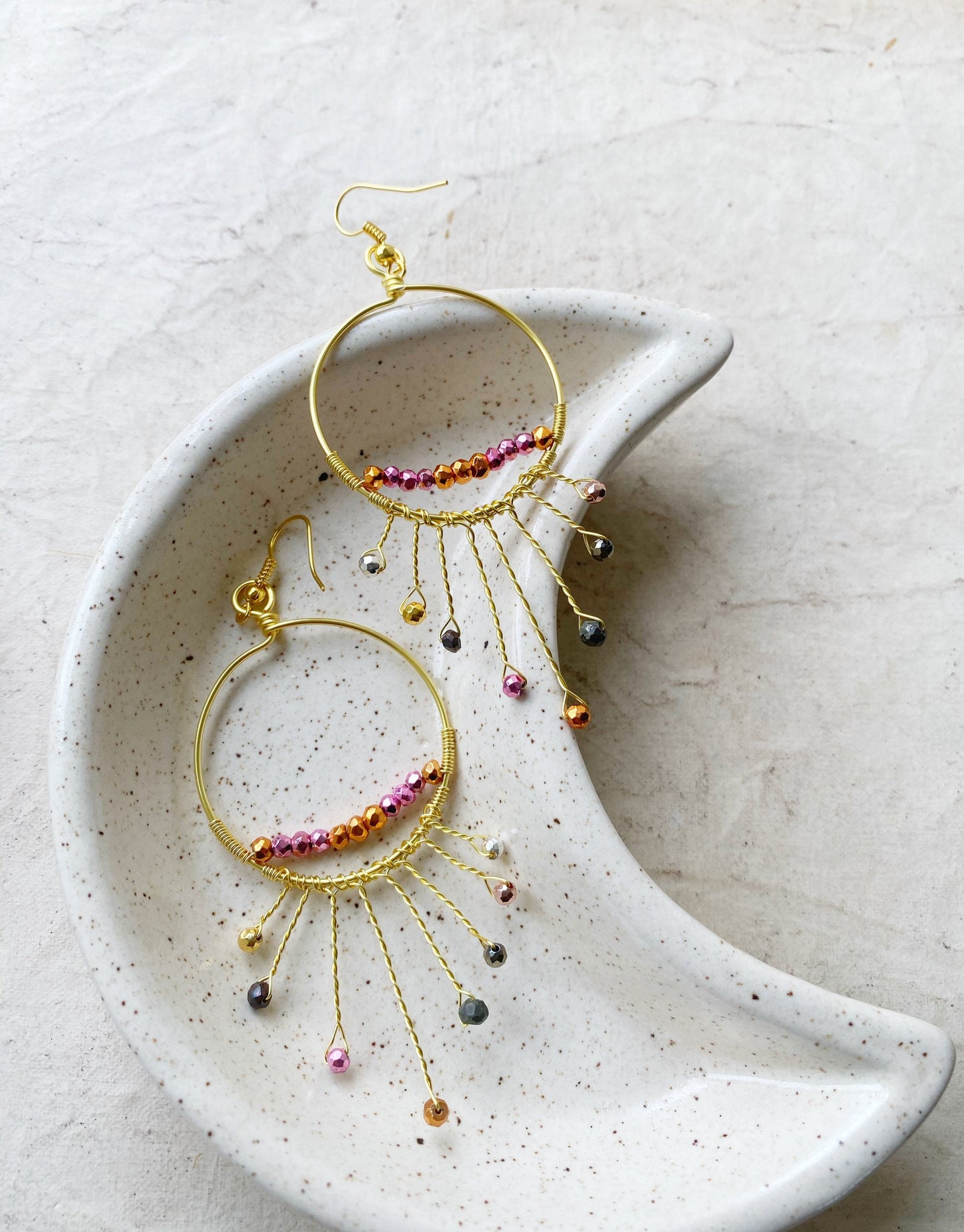 Sunburst Pyrite Earrings