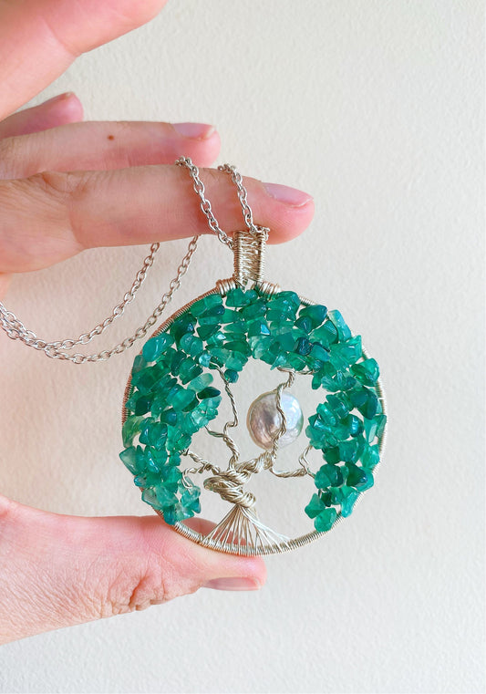 Green Onyx Tree of Life