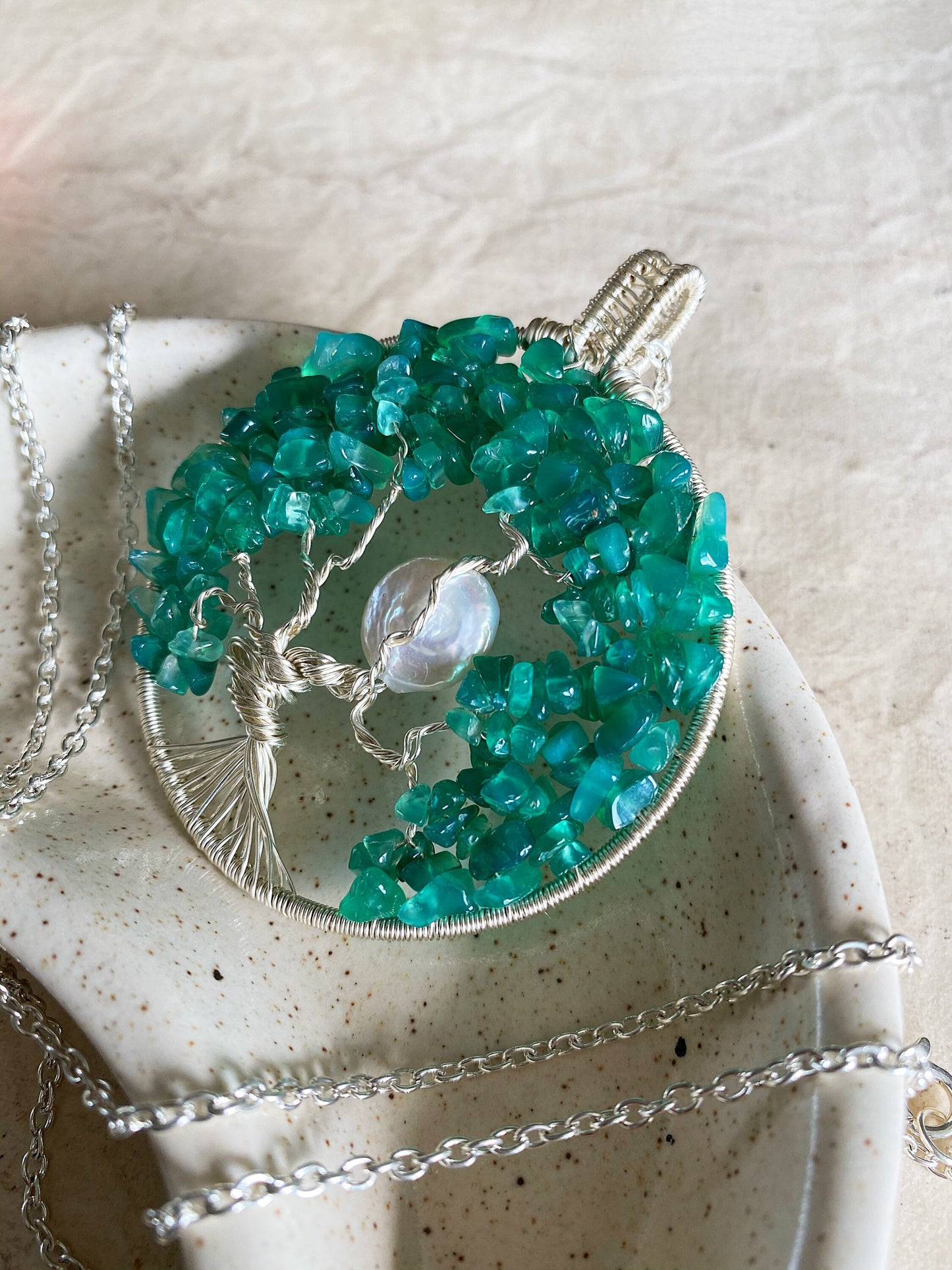 Green Onyx Tree of Life