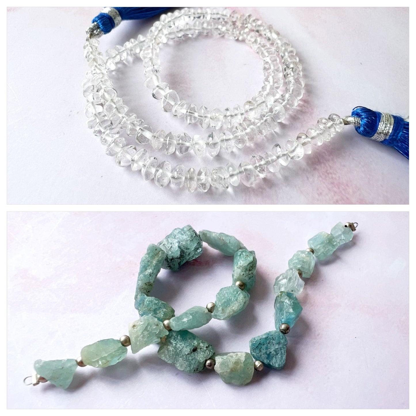SILVER - Clear Quartz Customisable bracelets