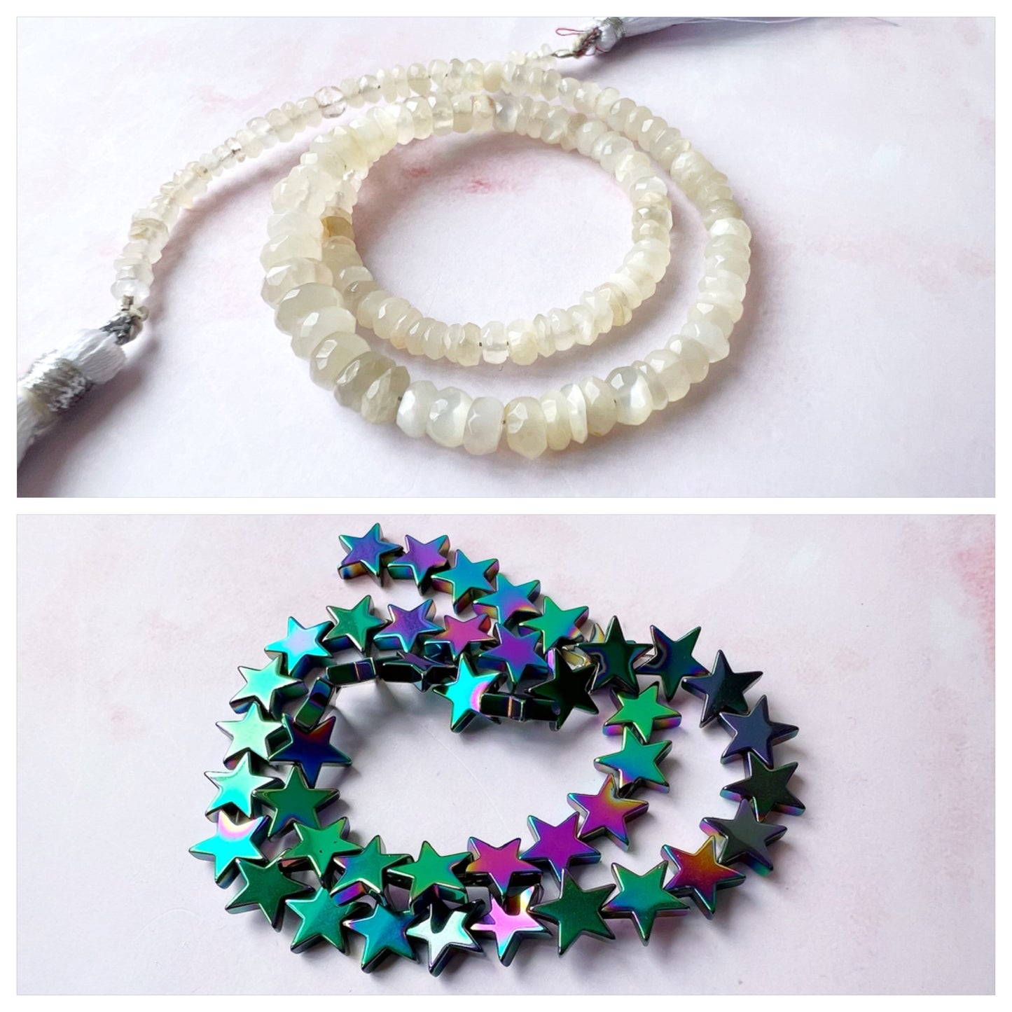 GOLD - White Moonstone Customisable bracelets