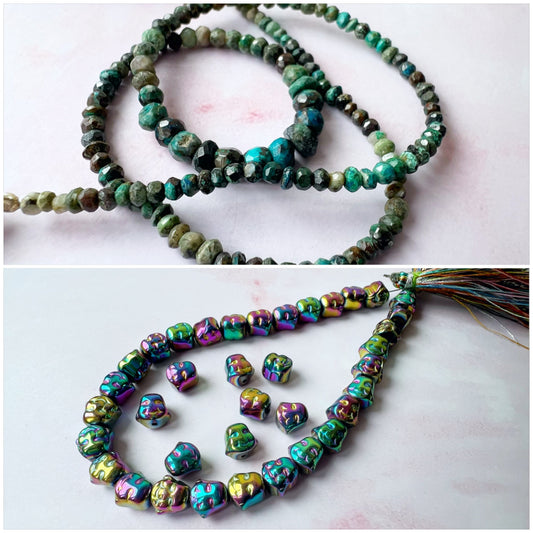 SILVER - Chrysocolla Customisable bracelets