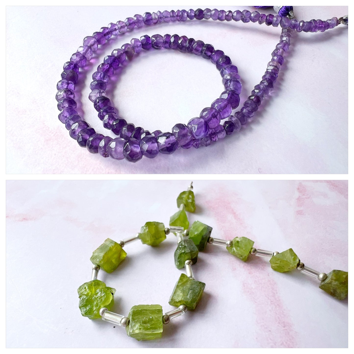 GOLD - Amethyst Customisable bracelets - adjustable