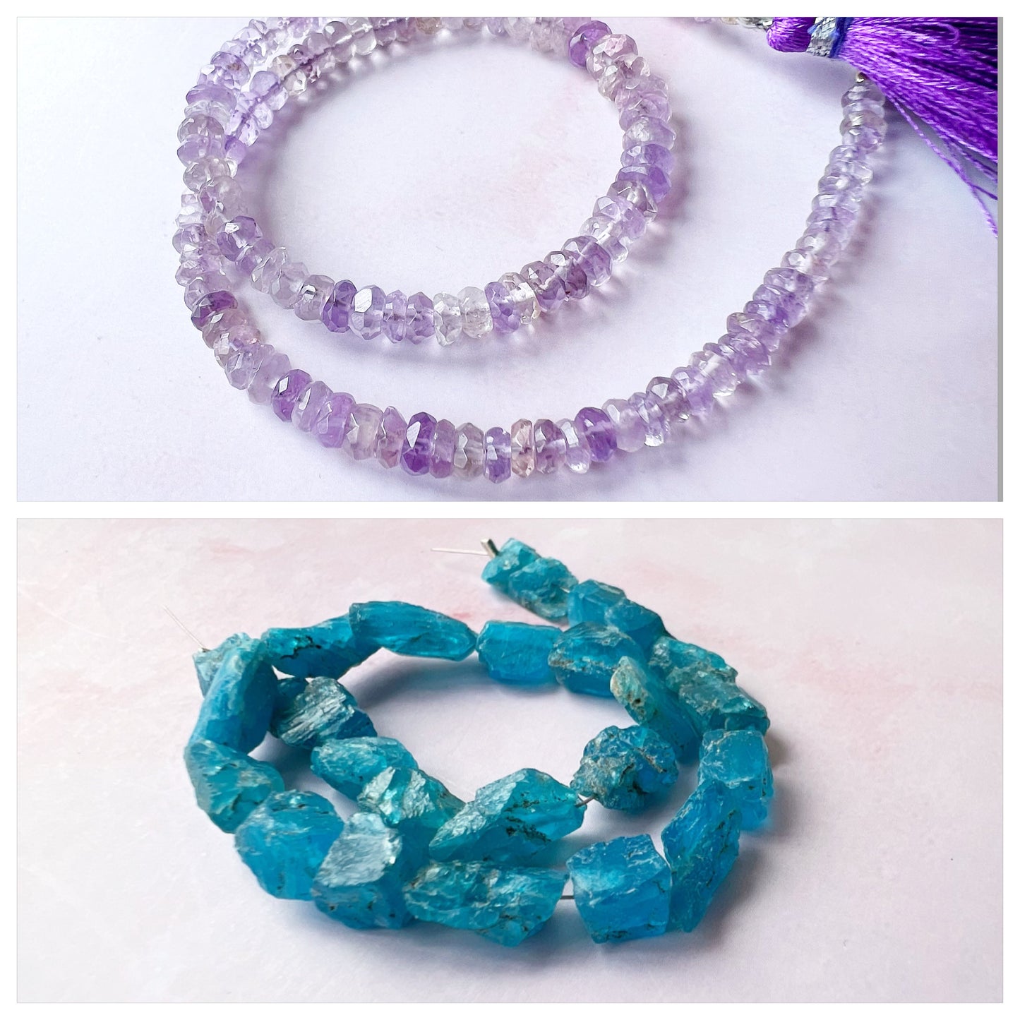 GOLD - Pink Amethyst Customisable bracelets